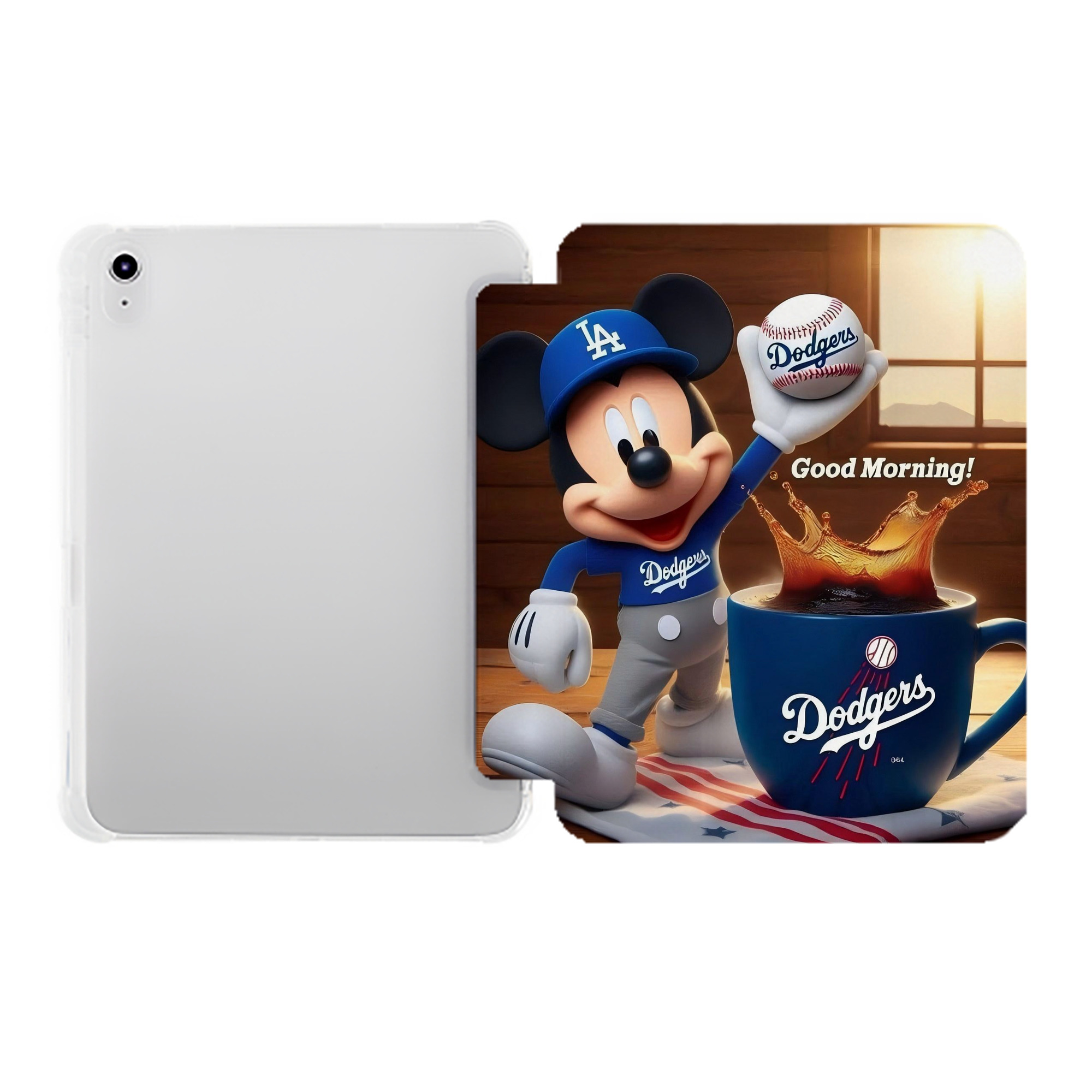  Premium Tri-Fold PU Leather & Silicone IPad Case With Pencil Slot – Fits 9.5,10.5,10.9 – Adjustable Stand, Slim, Protective